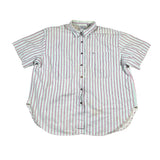 Vintage 90’s Venezia Sportswear Striped Short Sleeve Button-Up Shirt