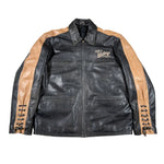 Vintage 90's Victory Motorcycle Polaris Leather Cafe Racer Jacket