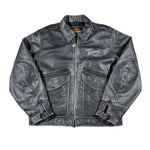 Vintage 90's Victory Motorcycle Polaris Leather Riding Jacket