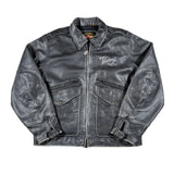 Vintage 90's Victory Motorcycle Polaris Leather Riding Jacket