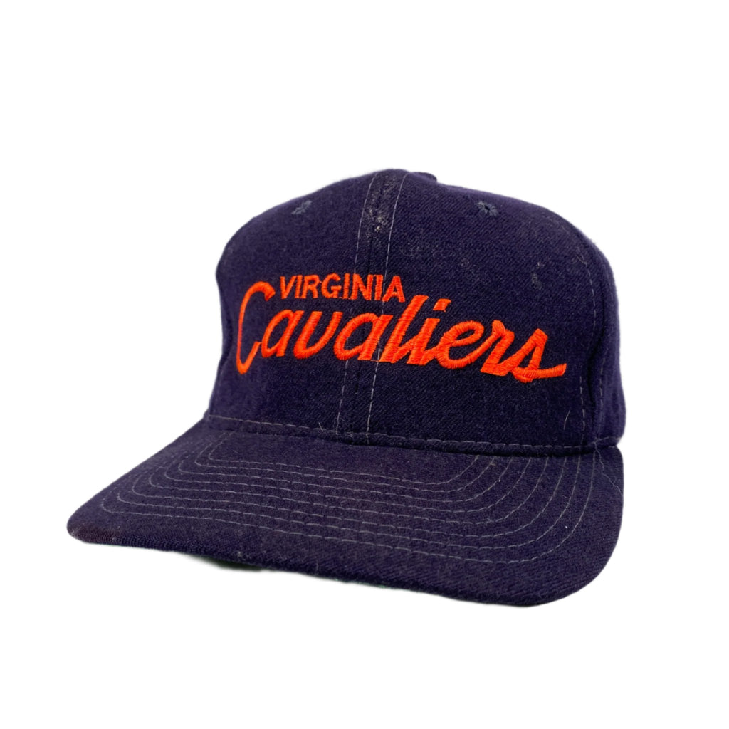 80's 90'sWEST VIRGINIA キャップ ヌードレディ USA製 Vintage 90's Virginia Cavaliers Single Script Wool Sports