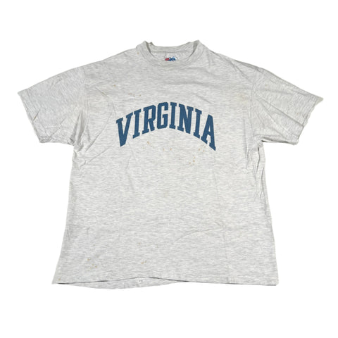 Vintage 90's Virginia College Gray Hanes Beefy-T T-Shirt