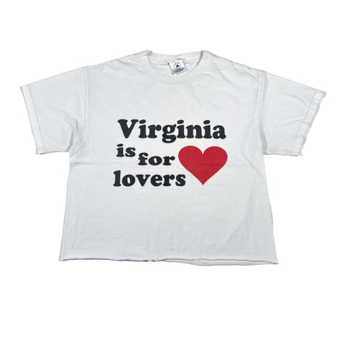 Vintage 90's Virginia Is For Lovers Cropped T-Shirt
