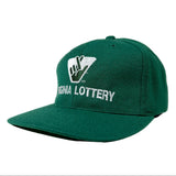 Green cap with 'Virginia Lottery' logo on a white background
