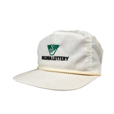 Vintage 90's Virginia Lottery White Rope Hat