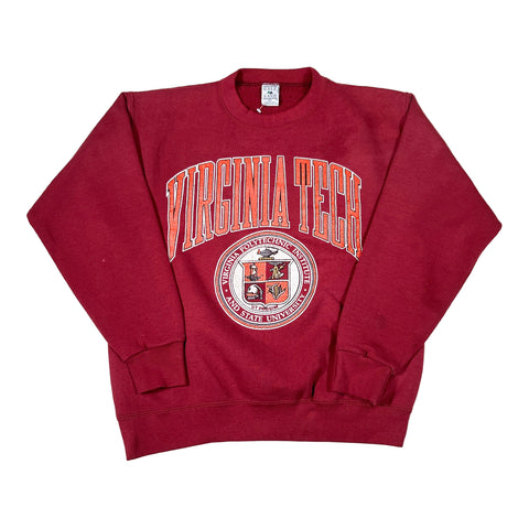 Red 'Virginia Tech' sweatshirt with logo on a white background