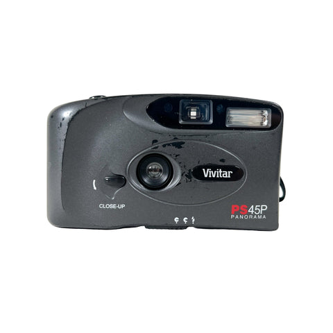 Black Vivitar PS45P Panorama camera on a white background