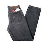 Vintage 90's Wrangler Authentic Black Straight Leg Denim Jeans