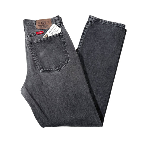 Vintage 90's Wrangler Authentic Black Straight Leg Denim Jeans