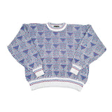 Vintage 90s Colours by Alexander Julian Geometric Cotton Sweater