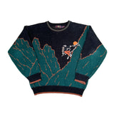Vintage 90s Robert Bruce Mountain Climbing Knit Sweater