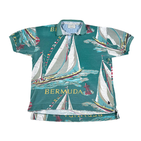 Vintage Y2K American Eagle Bermuda Sailing Polo Shirt