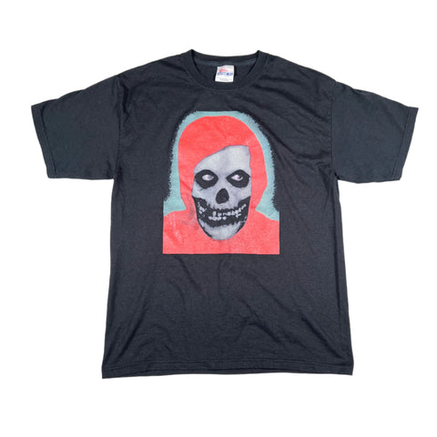Vintage Y2K Bootleg Misfits Crimson Ghost Hooded Skull Graphic T-Shirt