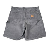 Vintage Y2K Carhartt B25 Faded Black Utility Carpenter Shorts