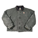 Folded jacket with Carhartt logo on a white background