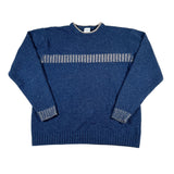Vintage Y2K Columbia Blue Striped Crewneck Sweater
