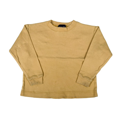 Vintage Y2K GAP Kids Yellow Cotton Crewneck Sweatshirt
