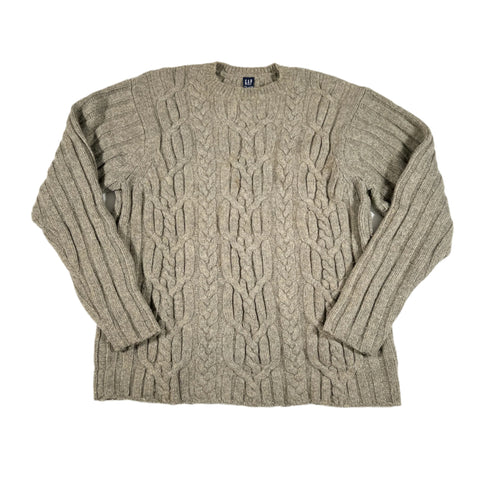 Vintage Y2K GAP Wool Fisherman Crewneck Sweater