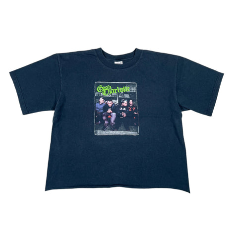 Vintage Y2K Good Charlotte Band Tee Cropped Raw Hem T-Shirt