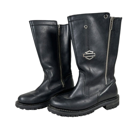Vintage Y2K Harley Davidson Leather Women's Riding Boots