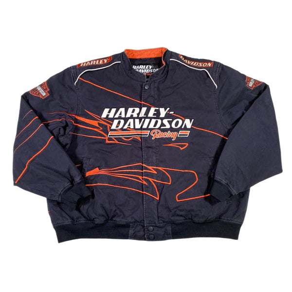 y2k✨️ Harley-Davidson 羽根 ロゴ ジップアップ ジャケット