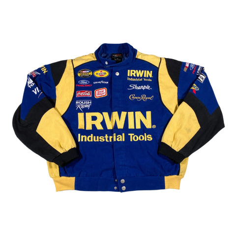 Vintage Y2K Irwin Tools NASCAR Racing Jacket