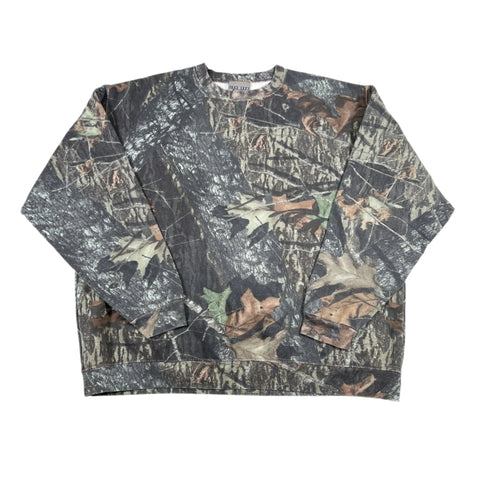 Vintage Y2K Jerzees Outdoors Camo Crewneck Sweatshirt