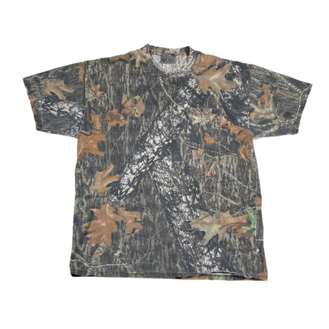 Vintage Y2K Jerzees Outdoors Mossy Oak Pocket T-Shirt