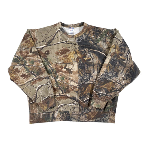 Vintage Y2K Jerzees Realtree Camo Crewneck Sweatshirt