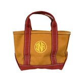 Vintage Y2K LL Bean "DAN" Monogram Mini Boat and Tote Bag