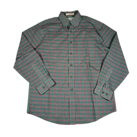 Vintage Y2K LL Bean Plaid Button Up Shirt