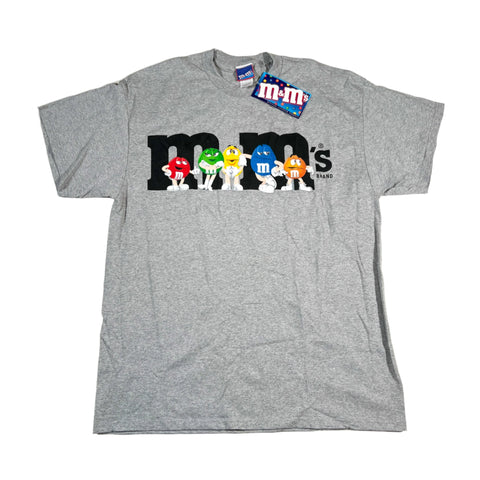 Vintage Y2K M&M’s Characters Gray Graphic T-Shirt