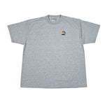 Vintage Y2K NBC Peacock Embroidered Logo Gray T-Shirt