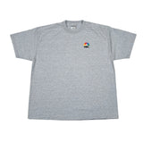 Vintage Y2K NBC Peacock Embroidered Logo Gray T-Shirt