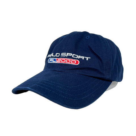 Navy blue cap with 'Polo Sport' logo on a white background