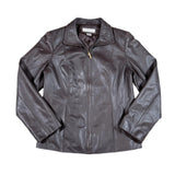 Vintage Y2K Preston & York Brown Leather Jacket
