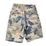 Camouflage shorts on a white background