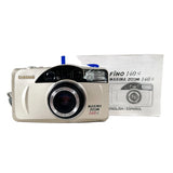 Samsung camera with packaging on a white background