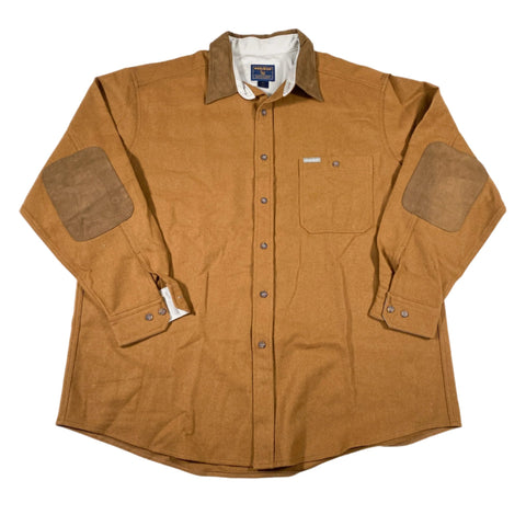 Vintage Y2K Woolrich Wool Elbow-Patch Button Up Shirt