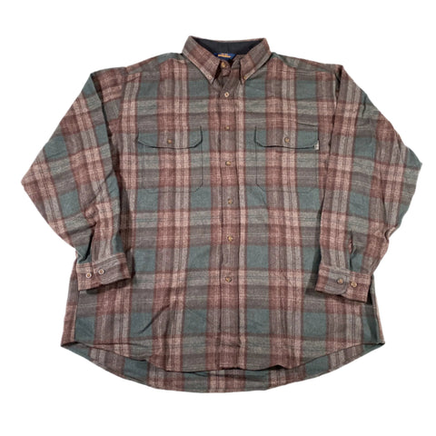 Vintage Y2K Woolrich Wool Plaid Button Up Shirt