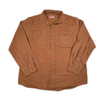 Vintage Y2K Wrangler Brown Button Up Shirt