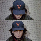 Vintage 80's UVA “V” Logo New Era Edward Scissorhands Hat