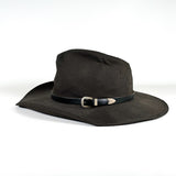 Vintage 90's Stetson Rancher Sample Moss & Khaki Black Cowboy Hat