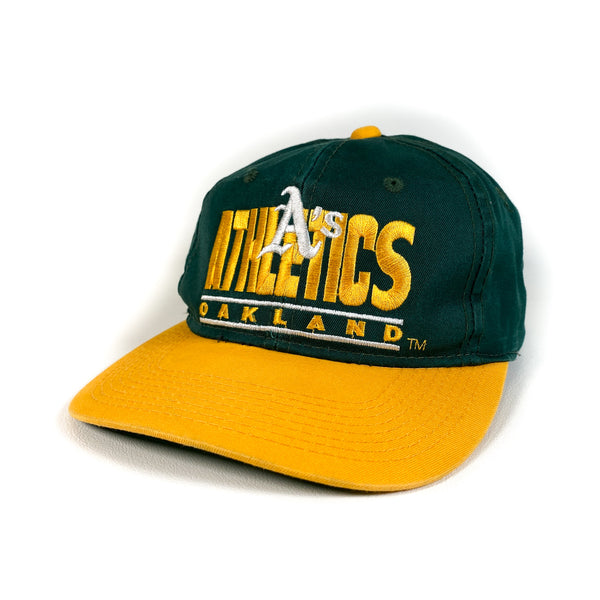 Vintage 90's Oakland A's Athletics Split Bar Hat – CobbleStore Vintage