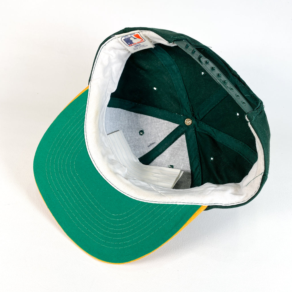 Vintage 90's Oakland A's Athletics Split Bar Hat – CobbleStore Vintage