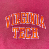 Vintage 90's Virginia Tech Maroon Crewneck Sweatshirt