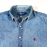 Vintage 90's Polo Ralph Lauren Denim Button Down Shirt