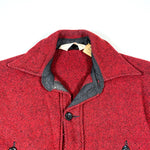 Vintage 80's Woolrich Red Wool Heavyweight Shirt Jacket