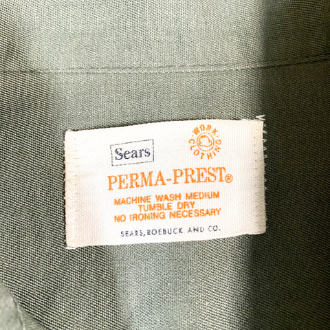 Vintage 80's Sears Perma-Prest Button Up Work Shirt – CobbleStore