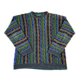 Vintage 90's Tundra 3D Coogi-style Sweater